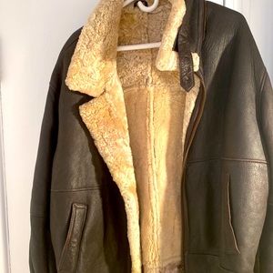 Exclusive brand dark brown bombers jacket in mint condition for sale